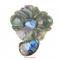 [나스첸카] 띵킹 온유 _ 칼세도니아 브로치 레브라도라이트 브로치