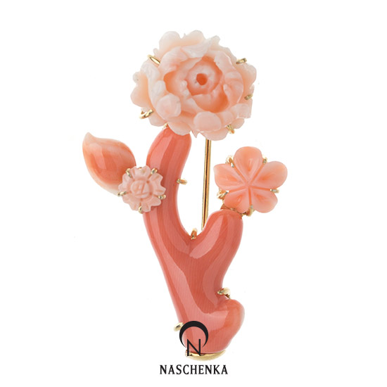 [나스첸카] 잊지 않았어요 4 _ coral 산호 브로치
