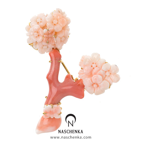[나스첸카] 잊지 않았어요 9 _ coral 산호 브로치
