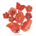 [나스첸카] 화접몽 _ coral 산호 브로치