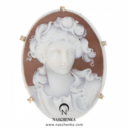 [나스첸카] 조용한 아름다움 _ 카메오 브로치