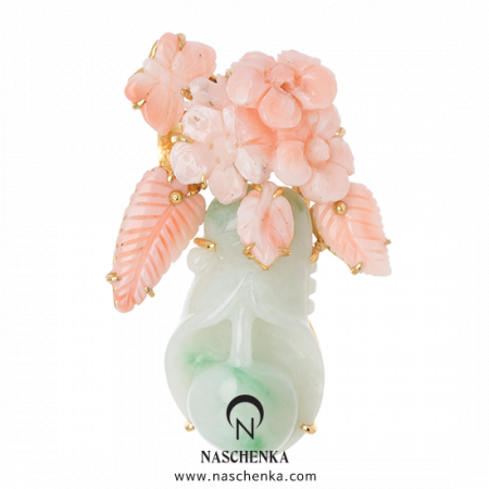 [나스첸카] 사르르 비취 너를 _ 비취 브로치