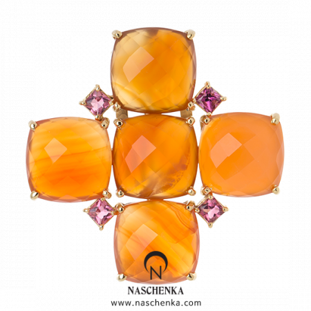 [나스첸카] 아모르 파티 _ 카넬리언 브로치