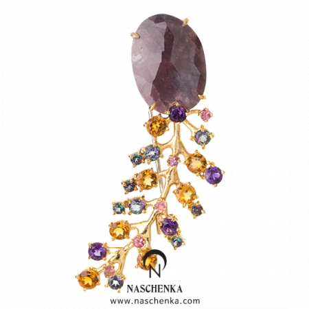 [나스첸카] 내곁에 파랑새 루비 _ 루비 브로치