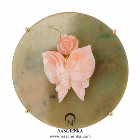 [나스첸카] 어디서부터 _ 비취 브로치 산호 브로치