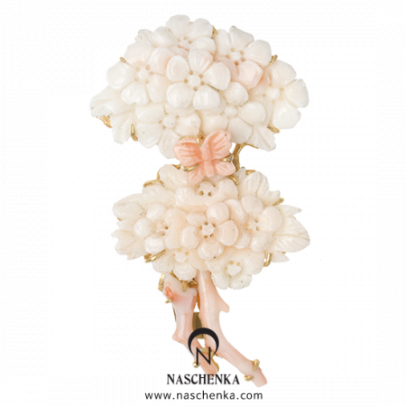 [나스첸카] 당신과 나 언제나 연리지 _ 산호 브로치