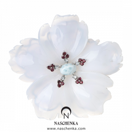 [나스첸카] 라리마 미인 2 _ 칼세도니아 브로치