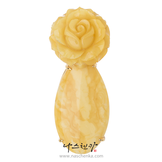 [나스첸카] 호박은 꿀단지 _ 호박 브로치