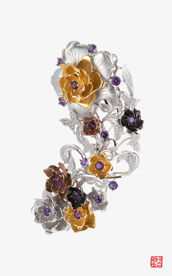 MBC 드라마 조선변호사 협찬 특별한 로즈 _ 은브로치 _ 브로치_보석브로치_예물 나스첸카