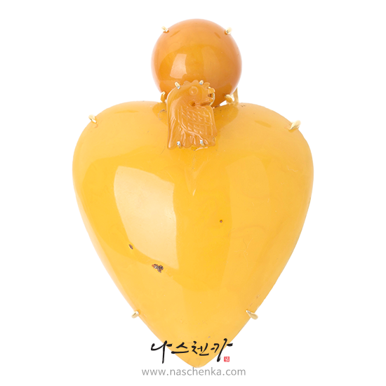 [나스첸카] 부러움을 사다 _ amber 호박 브로치