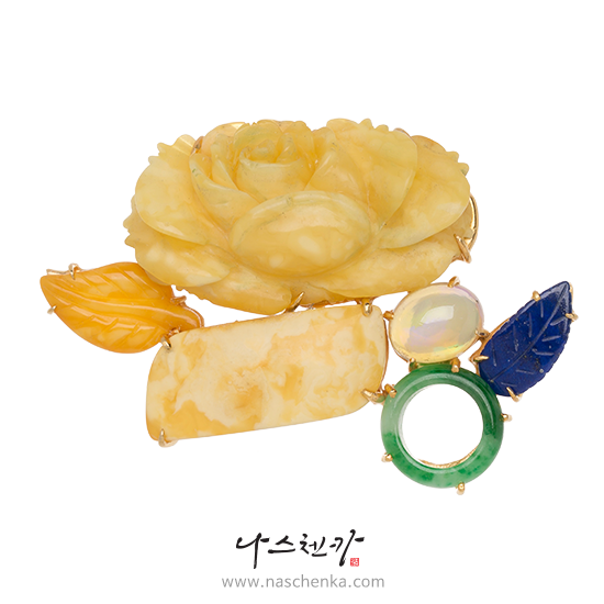 NASCHENKA Archive Piece _[나스첸카] [동영상] 다채로운 파티 _호박 브로치