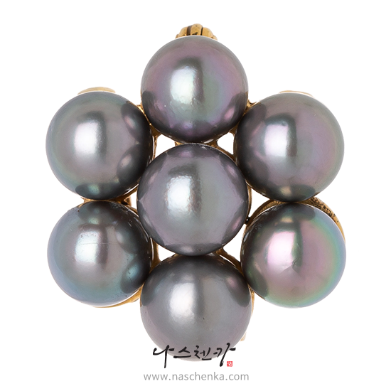 진주목걸이 진주팬던트 진주브로치 진주띠돈 띠돈 남양진주목걸이 몽글몽글 꽃한송이