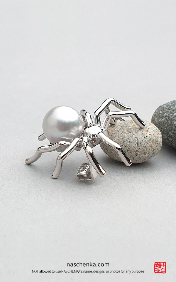 진주브로치 거미브로치 남양진주브로치 수호거미