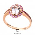 [나스첸카] 두근거림 _ morganite 14K 모가나이트 반지
