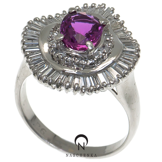 [나스첸카] 보는 순간 [백금 다이아몬드, 루비 반지]