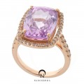 [나스첸카] 퍼플핑크 쿤자이트 _ 18K 쿤자이트 반지
