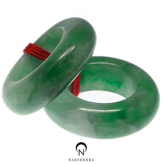 [나스첸카] 조용한 카리스마 _  비취 쌍가락지 비취 가락지