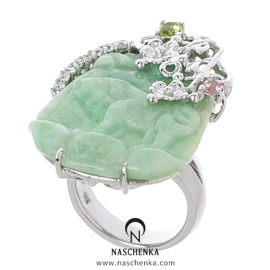 [나스첸카] 비취 은 반지
