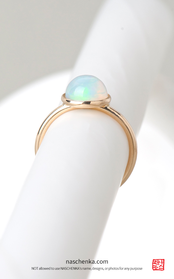 [나스첸카] 매력덩어리 젤리오팔 _  opal 14K 젤리 오팔 반지
