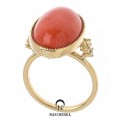 [나스첸카] 모나코 산호예찬가 _ 18K 산호 반지