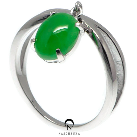 [나스첸카] 비취 애교 [실버 수공예 비취 반지]