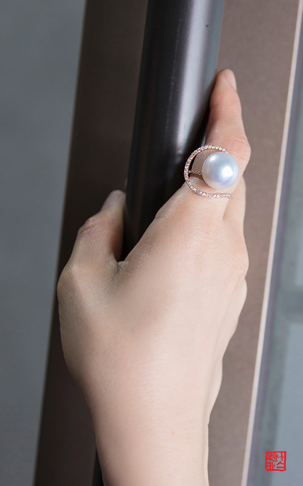 [나스첸카] 지금 아름다운 14 mm 진주가 _ 14K 남양 진주 반지