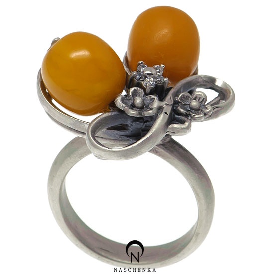 [나스첸카] 호박 과자 _ amber  호박 반지