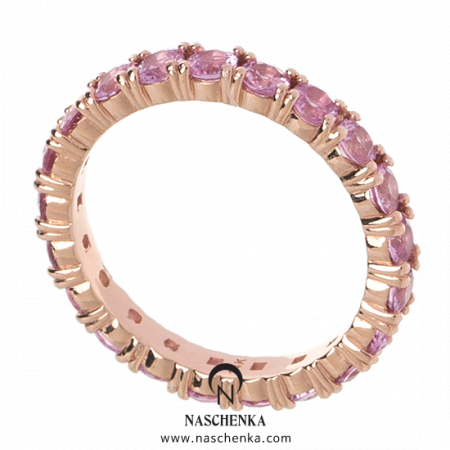 [나스첸카] 여리여리 핑크 사파이어 공유 _ 14K 사파이어 반지