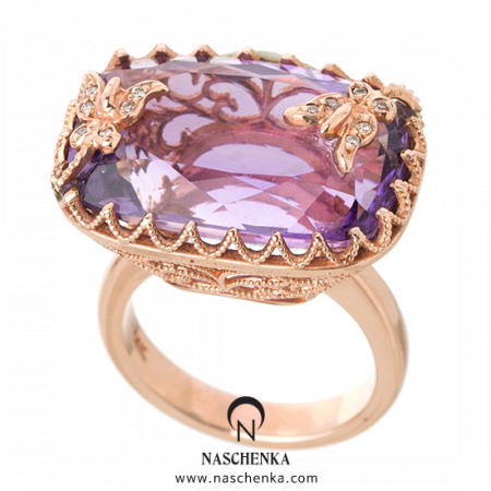 [나스첸카] 꿈꾸는 자수정 _ 14K 자수정 반지