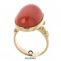 [나스첸카] 품격 모나코 산호예찬가 _ 14K 산호 반지