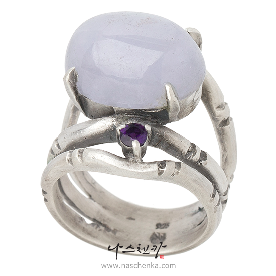 [나스첸카] 세상 예쁜 3 _ 라벤더 비취 옥 반지
