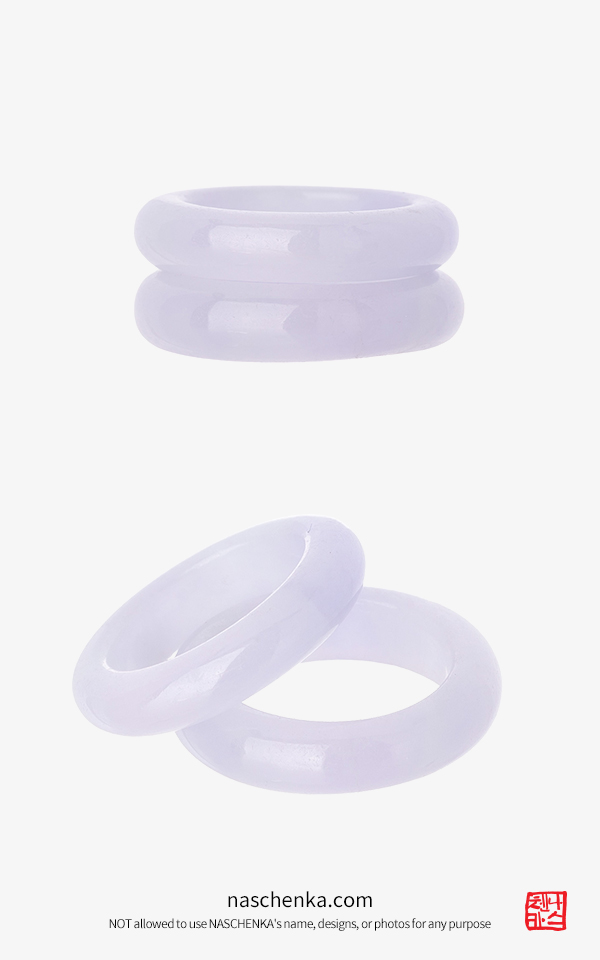 라벤더가락지 옥가락지 비취가락지 슬림한 라벤더 한쌍 3