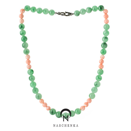 [나스첸카] 사랑의 꿈 _ jade necklace 비취 목걸이 coral 산호 목걸이