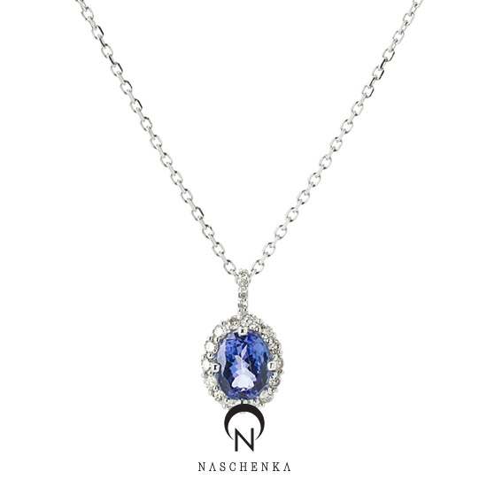 [나스첸카] 여름밤의 별 탄자나이트 1.3 CT _ 14K 탄자나이트 목걸이