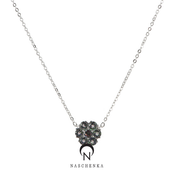 [나스첸카] Mystic topaz snow [실버 수공예 미스틱 토파즈 목걸이]