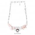 [나스첸카] 봄의 찬양 _ 콩크쉘 목걸이 산호 목걸이