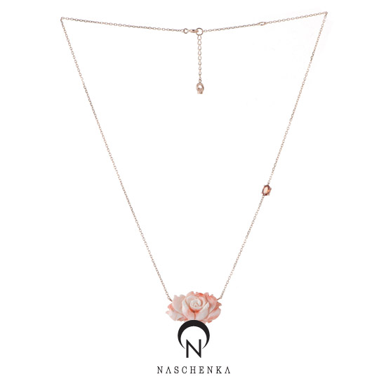 [나스첸카] 아름다움이 주는 즐거움 _ coral 14K 산호 목걸이
