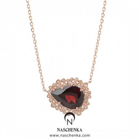 [나스첸카] 가넷은 여자 _ 14K 가넷 목걸이