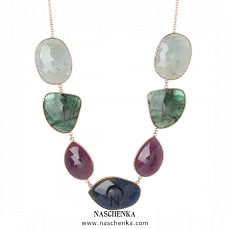 [나스첸카] 일곱가지 기분 7 _ 14K 사파이어 목걸이