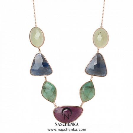 [나스첸카] 일곱가지 기분 8 _ 14K 사파이어 목걸이