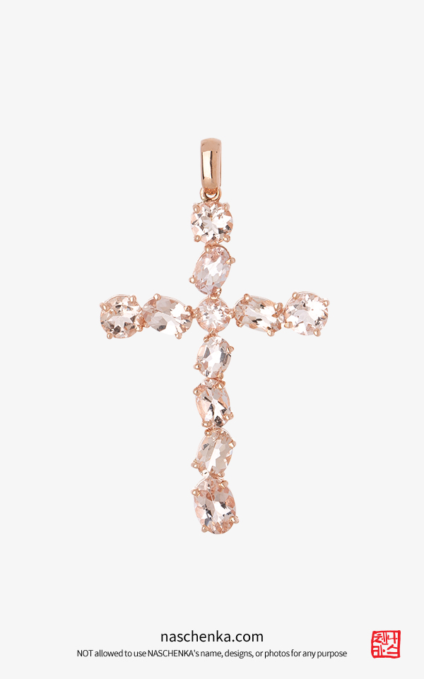 14K ҴƮ 𰡳Ʈ morganite  ҴƮ 챸  Ŭν