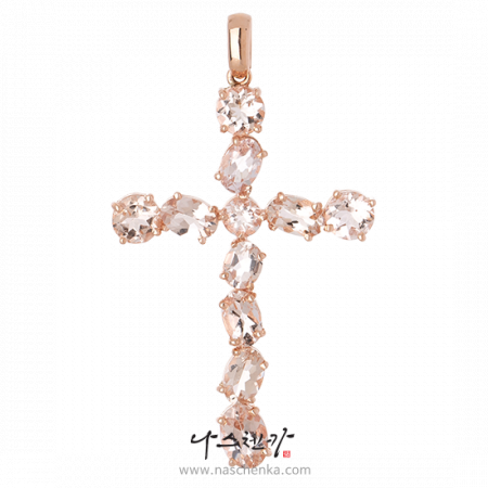 14K ҴƮ 𰡳Ʈ morganite  ҴƮ 챸  Ŭν