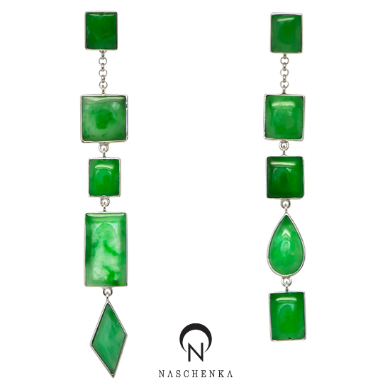 [나스첸카] 비취의 사생활 [실버 수공예 비취 귀걸이]