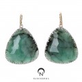 [나스첸카] 천연만이 주는 보란듯한 여유 _ emerald 에메랄드 귀걸이