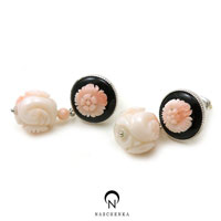 [NAS] 겨울 산호버블 2 [실버 수공예 산호 귀걸이]