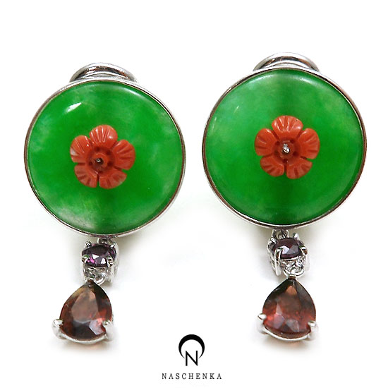 [NAS] 비취는 생각보다 맛있다 34 [실버 수공예 비취 귀걸이]