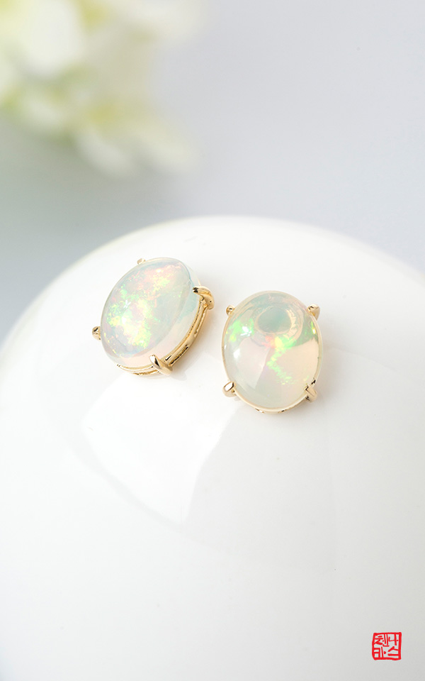 [þī] ŷµ  2 _ 14K opal   Ͱ