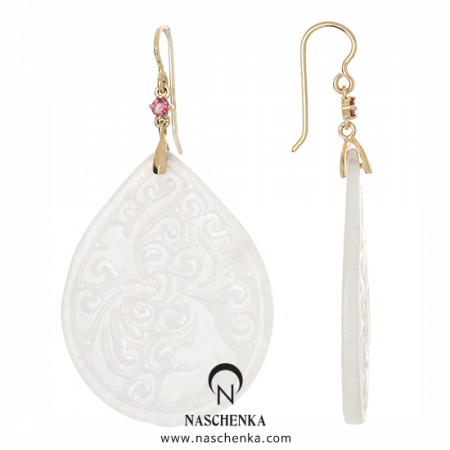 [나스첸카] 너의 모든 순간 _ 14K 비취 귀걸이