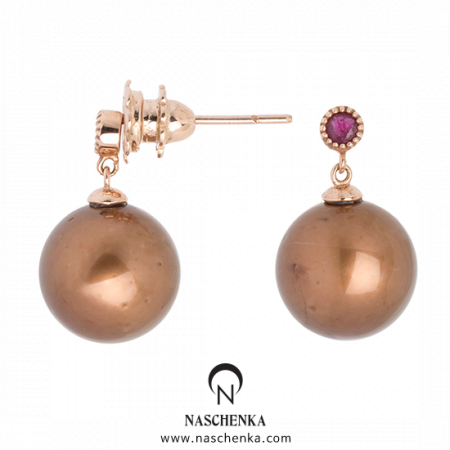 [나스첸카] 브리즈 펄 _ 14K 남양 진주 귀걸이