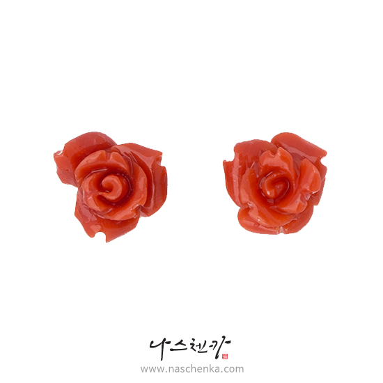 [나스첸카] 나도 미인 : 산호 코랄편 2 _ 산호귀걸이